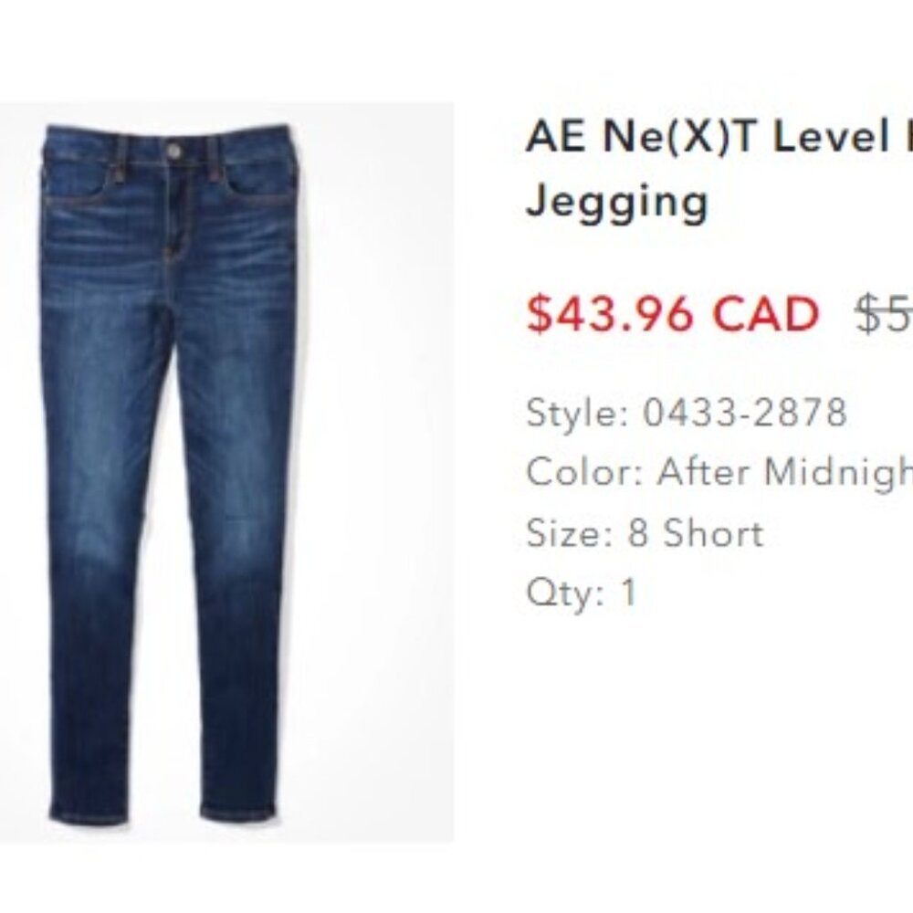 American Eagle curvy jeans